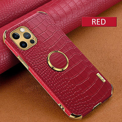 [ FREE SHIPPING] Crocodile Pattern Leather Case For Iphone 13 Pro