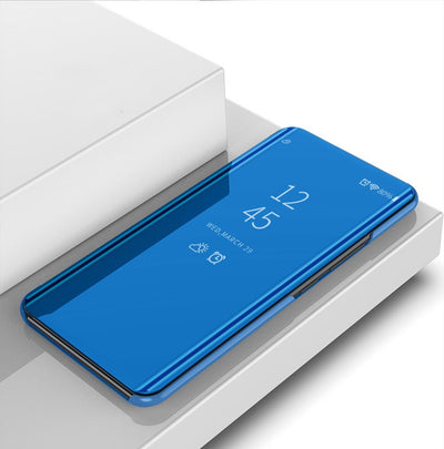 [FREE SHIPPING] Mirror Flip Sensor Case For  Samsung  A6 - Blue