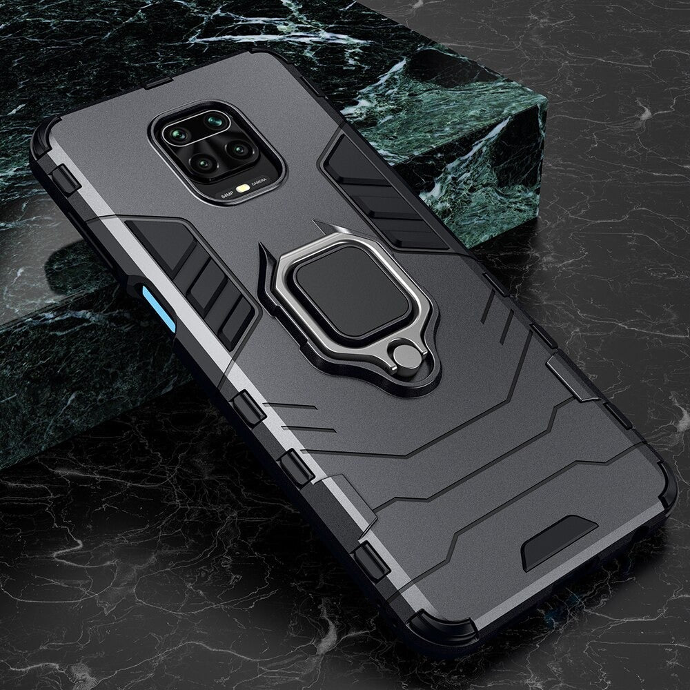 [FREE SHIPPING] Armor Shockproof (With Ring Holder) Full Protection Case For Xiaomi Redmi Note 9s