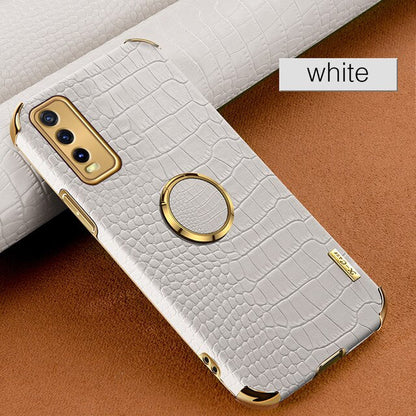 [ FREE SHIPPING] Crocodile Pattern Leather Case For Vivo Y20