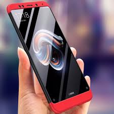 [FREE SHIPPING] Gkk 3in1 Full Protection Case For Redmi Note 5 Pro - Red & Black