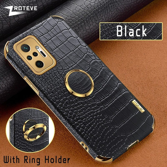 [ FREE SHIPPING] Crocodile Pattern Leather Case For Xiaomi Redmi Note 10 / Note 10s