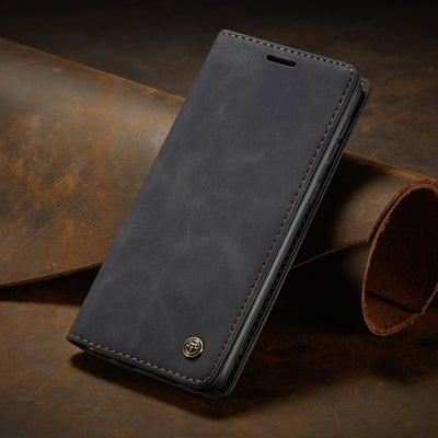 [FREE SHIPPING] CaseMe Retro Leather Case For Samsung S21 Ultra Ultra Book Style Flip Wallet Magnetic Cover Card Slots Case For Samsung S21 Ultra