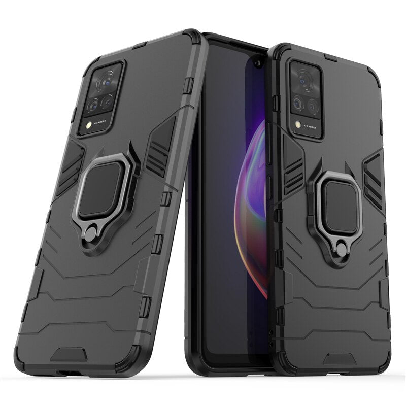 [ FREE SHIPPING] Vivo V21e, Armor Shockproof Stand Holder Cover