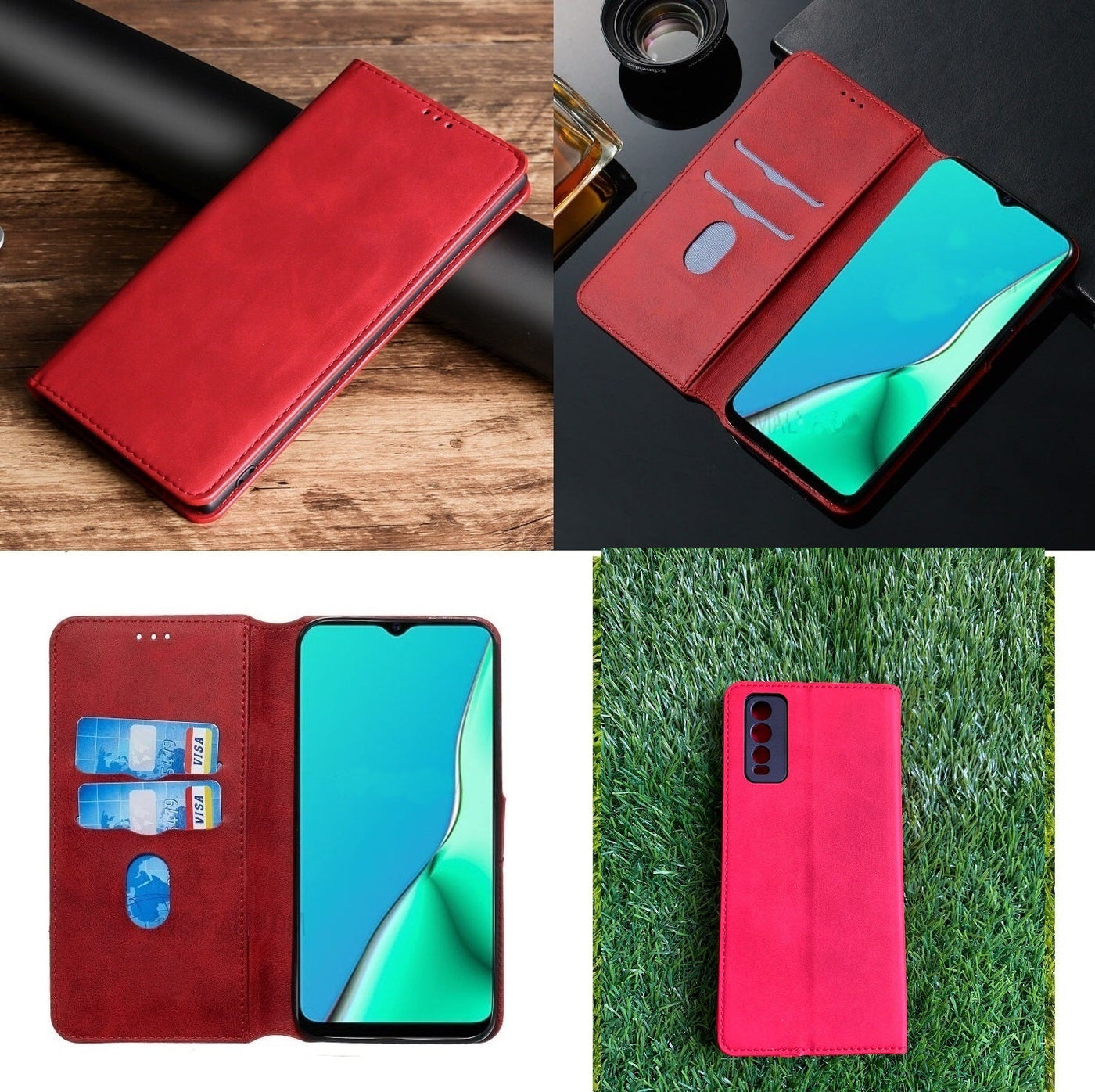 [FREE SHIPPING] Luxury Retro Stand Flip Leather Case For Vivo Y20