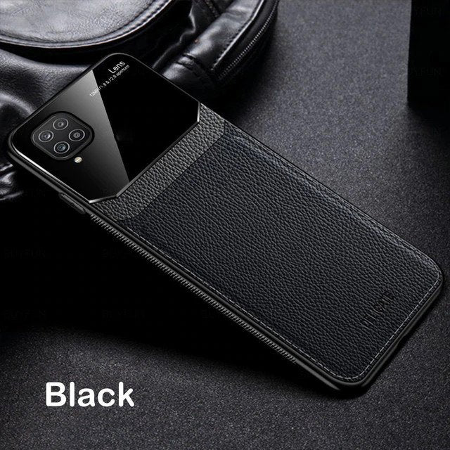 [FREE SHIPPING] Luxury Slim Leather Case Lens Shockproof Back Cover For Samsung A22