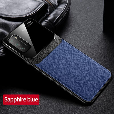 [ FREE SHIPPING] Luxury Slim Leather Case Lens Shockproof Back Cover for Xiaomi Poco M3