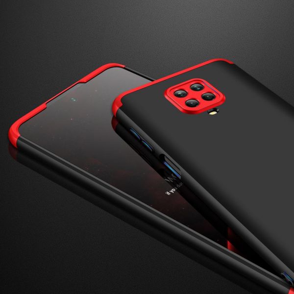 [FREE SHIPPING] Gkk 3in1 Full Protection Case For Note 9 Pro - Red Black