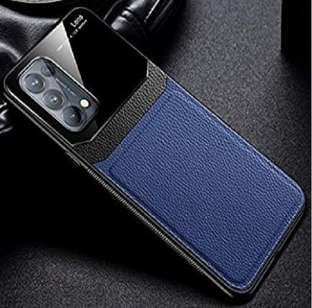 [ FREE SHIPPING] Luxury Slim Leather Case Lens Shockproof BackCover for Oppo Reno 5