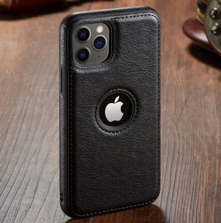 [ FREE SHIPPING] Leather Logo Cut Back Case for Apple iPhone 13 Pro