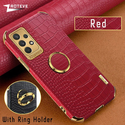 [ FREE SHIPPING] Crocodile Pattern Leather Case For Samsung A33
