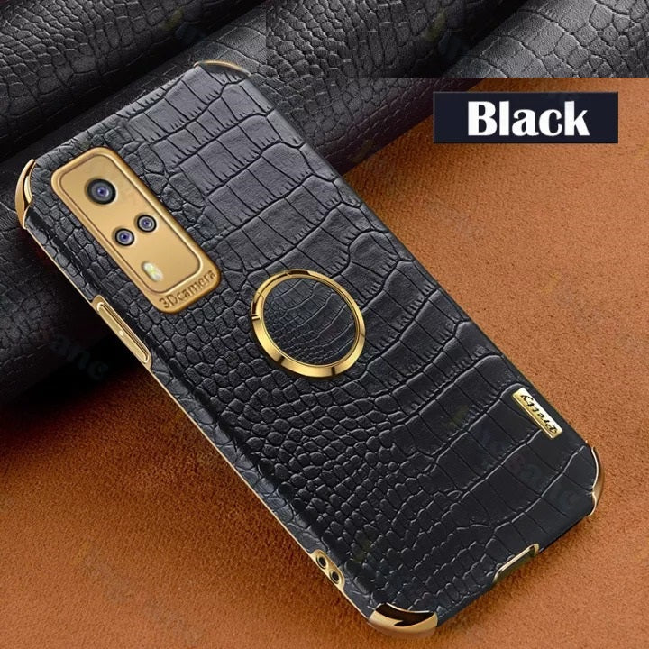 [ FREE SHIPPING] Crocodile Pattern Leather Case For Vivo Y51s