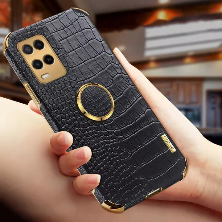 Oppo A54 Crocodile Pattern Leather Case