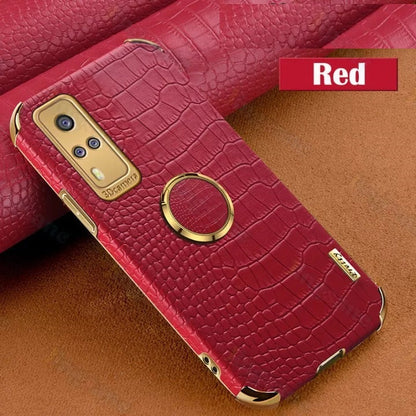 [ FREE SHIPPING] Crocodile Pattern Leather Case For Vivo Y53s