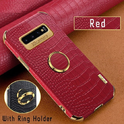 [ FREE SHIPPING] Crocodile Pattern Leather Case For Samsung S10 5G