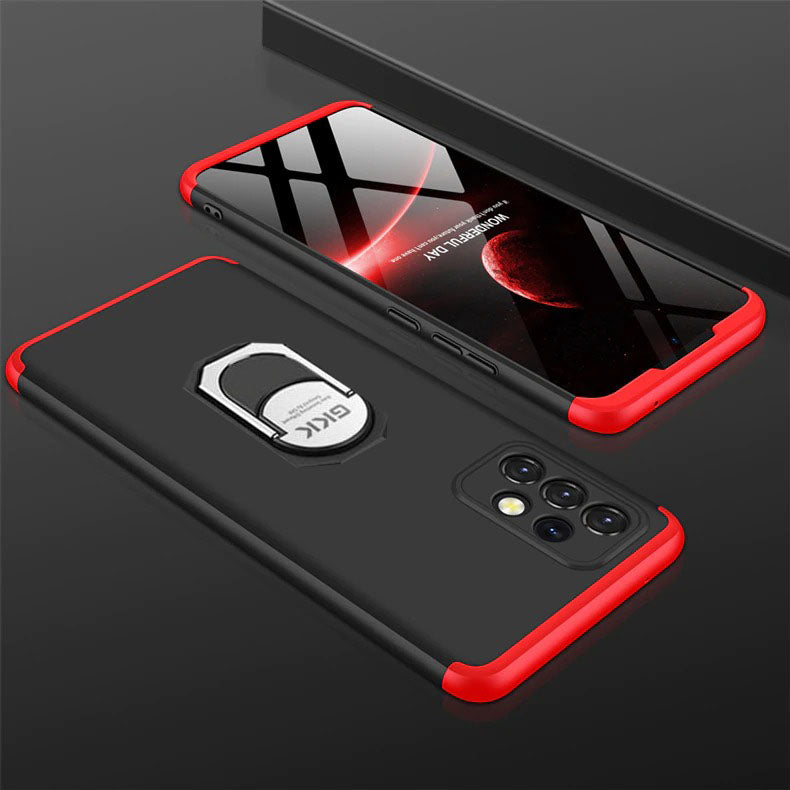 [ FREE SHIPPING] Samsung Galaxy A52 - Gkk Original Shock Proof Full Protection Cover 360 Case With Ring Holder