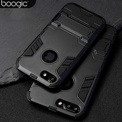 [FREE SHIPPING] Armor Shockproof Full Protection Case For iPhone 7 Plus /8 Plus - Black