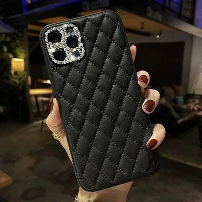 Iphone 12 pro max Diamond leather case - clair.pk