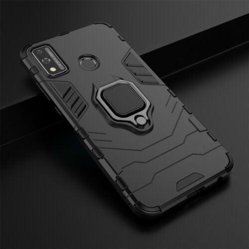 Armor Shockproof (With Ring Holder) Phone Case For Huawei Honor 9x Lite - Black in Pakistan - Clair.pk