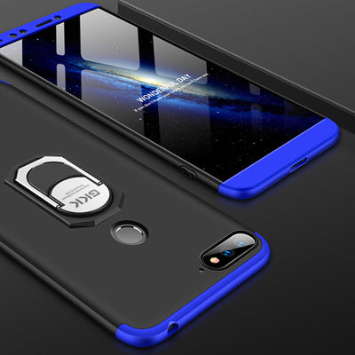 [FREE SHIPPING] Gkk 3in1 Full Protection Case With Ring Holder For Huawei Y6 2018/Y6 Prime 2018/Honor 7A