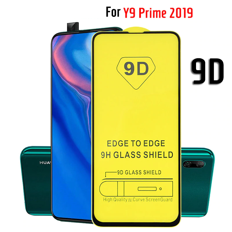[FREE SHIPPING] 9D Glass For Huawei Y9 Prime 2019 Screen Protector Tempered 9H Glass